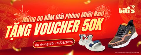 BITI'S TẶNG VOUCHER GIẢM 50K NHÂN DỊP KỶ NIỆM 50 NĂM GIẢI PHÓNG MIỀN NAM